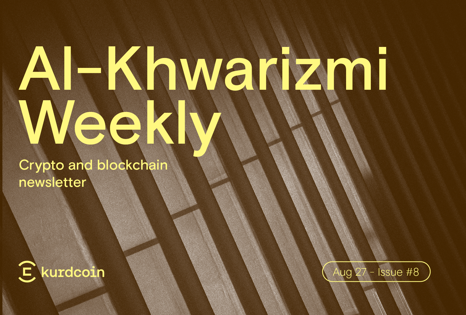 Cover of Kurdcoin's weekly crypto and blockchain newsletter
